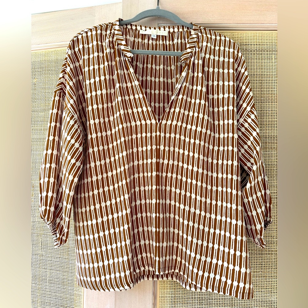 Erica Tanov Patricia silk top size 1